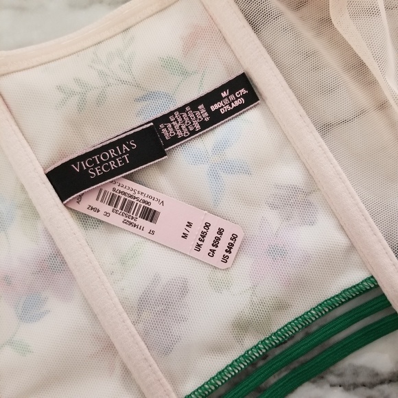 *SOLD* Victoria's Secret Flower Bralette Medium - Picture 6 of 8